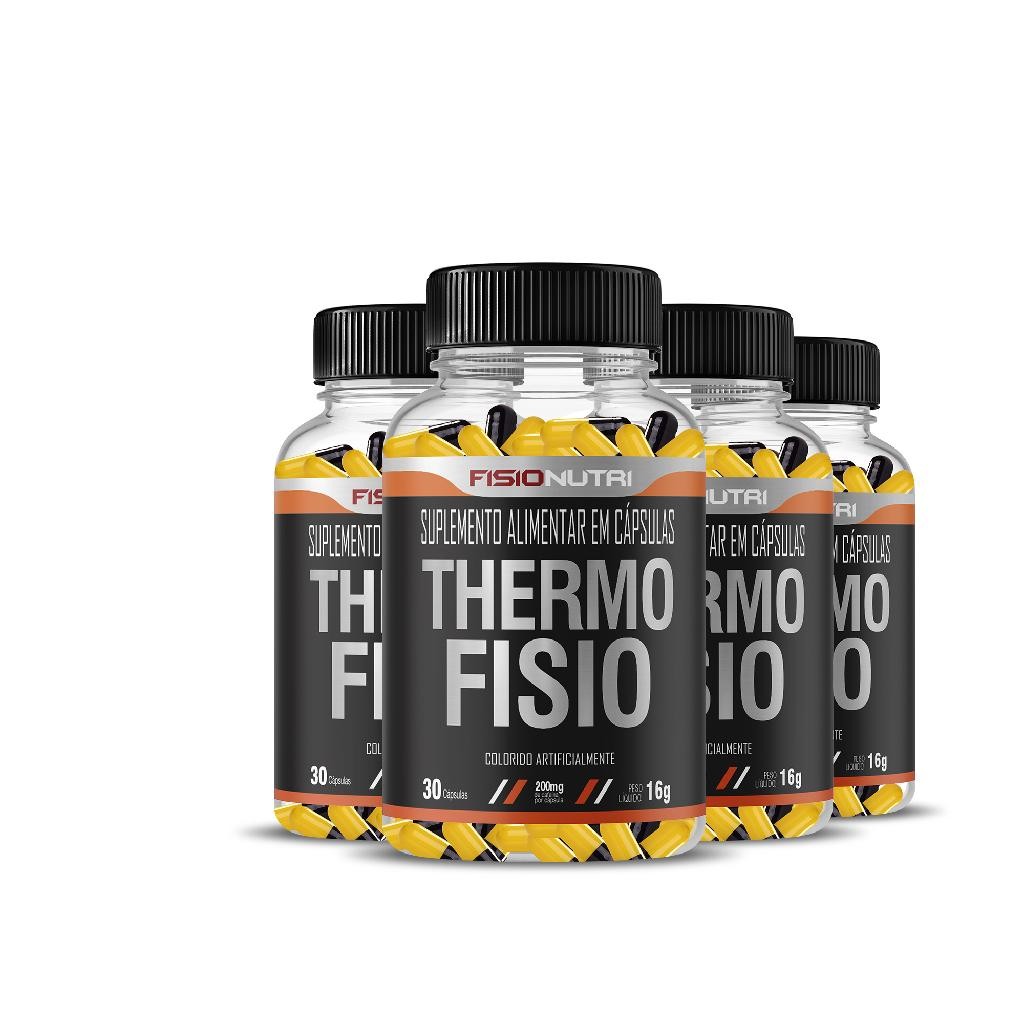 4x  THERMO FISIO 30 CAPSULAS FISIO NUTRI