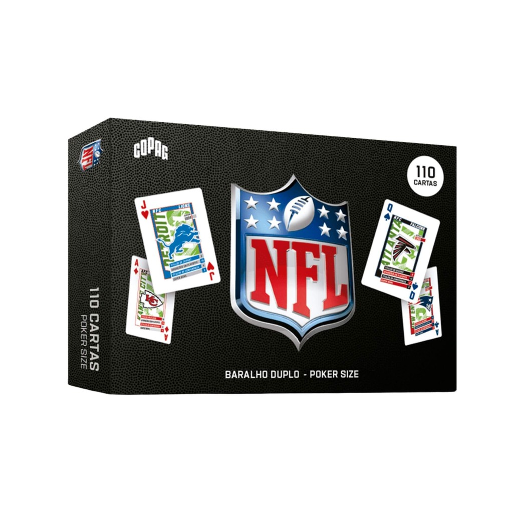 Baralho NFL Duplo 110 Cartas Copag - 34595 em Oferta na Shopee