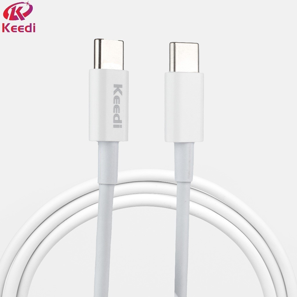 Cabo de Dados de Transferência e Carregamento Rápido Tipo C 65W Keedi CB003C em Oferta na Shopee