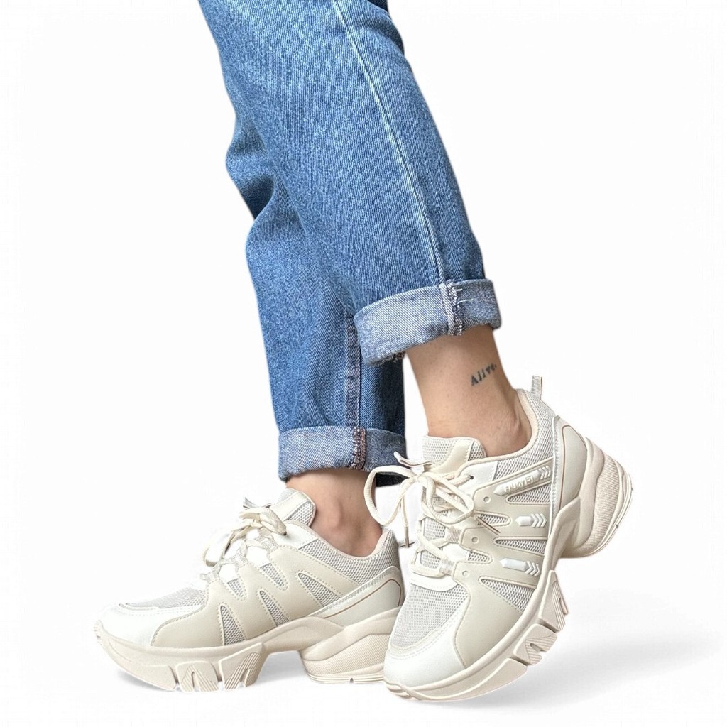 Tênis Feminino Bipartido Off White Ramarim 2580132-2 - Women Shoes