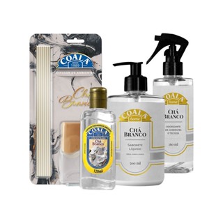 Kit Coala Para Casa Chá Branco Cha Limpador Difusor Odorizador Sabonete