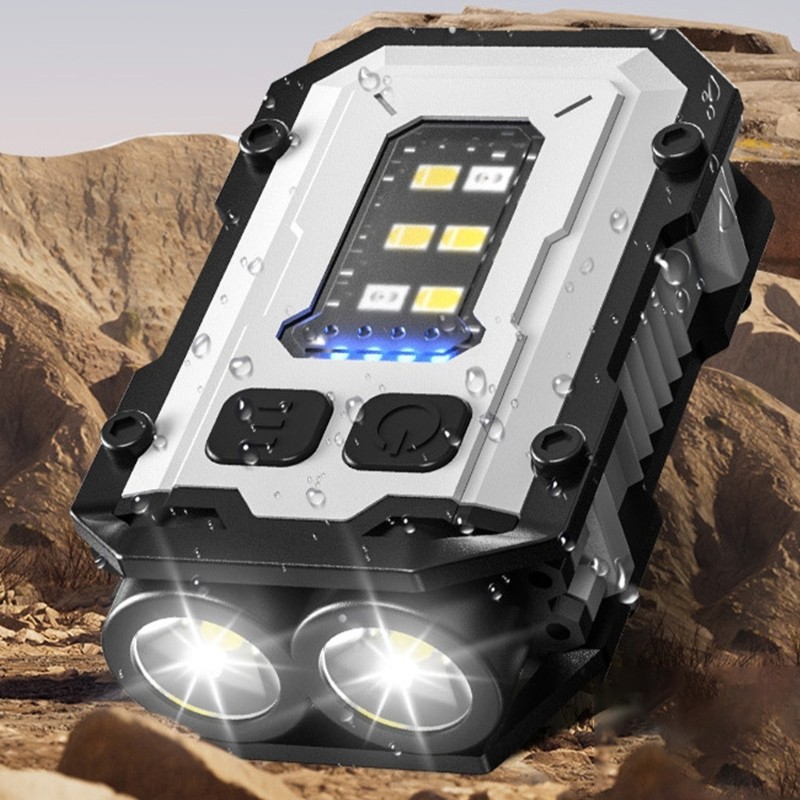 Lanterna De Chaveiro Em Miniatura Ace Glowing Com USB C Recarregável Para Aventura Ao Ar Livre , Caminhadas , Transporte