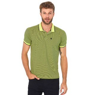 Polo Filete Masculina Light Collor Polo Wear Amarelo Claro