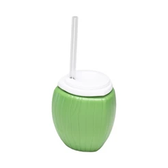 Copo com Tampa e Canudo - Coco Verde 450ml - 1 unidade - Rizzo