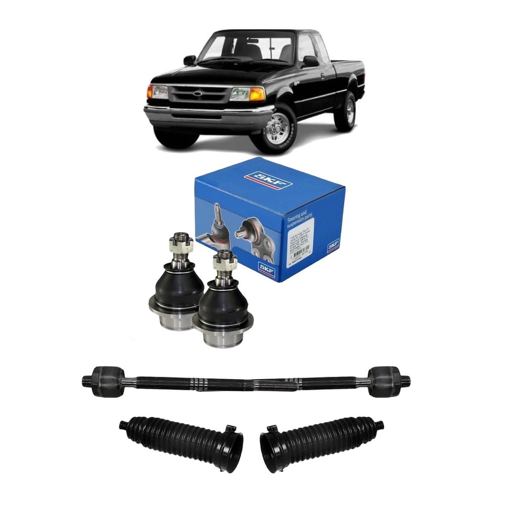 Kit Pivô Ranger 2003 2004 Barra Axial Coifa Caixa Direção