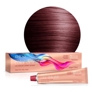 COLORACAO 6.66 LOURO ESCURO VERMELHO COLOR DELICATE AMEND