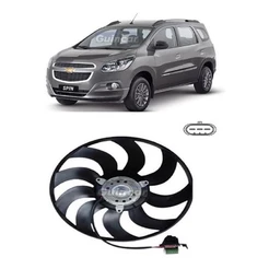 Motor + Ventoinha Radiador Chevrolet Spin 2013 Até 2016