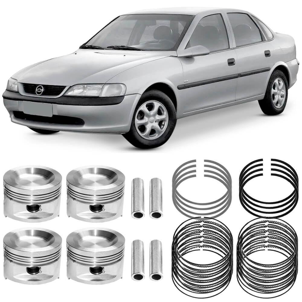 Kit Pistão Anéis 0.50 Vectra 2.0 96 a 2004 Gasolina Metal Leve em Oferta na Shopee