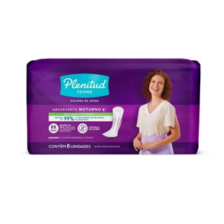 Absorvente Noturno Plenitud Femme com 8 Unidades