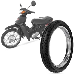 Pneu Moto Biz 100 Rinaldi Aro 14 80/100-14 49l Traseiro Bs32