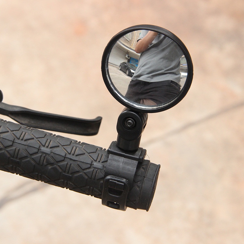 Espelho Retrovisor De Bicicleta Ajustável De Guiador Segurança Redondo Para Mountain Bike De Estrada Scooter Clipe Unive