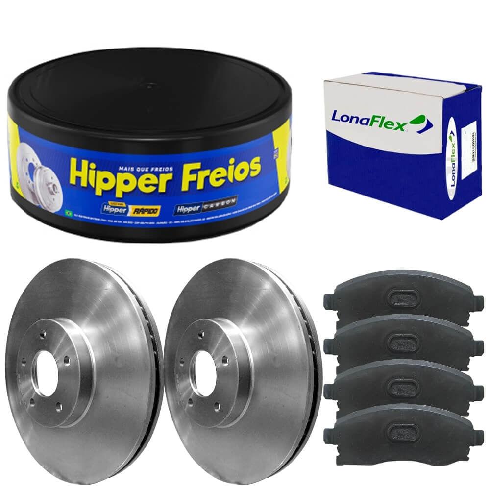 Kit Pastilha Disco Freio Sportage 2005 A 2010 Dianteiro