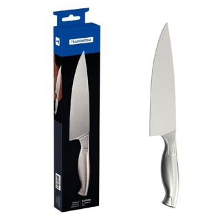 Faca Chef Cozinha Profissional 8" com Cabo Inox Sublime Tramontina Utility em Oferta na Shopee