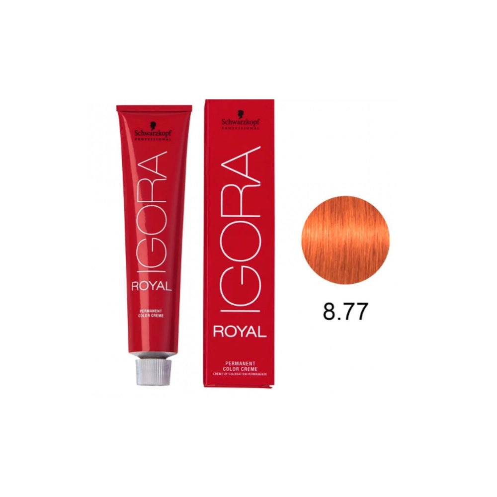 Tintura Schwarzkopf Igora Royal 8.77 Louro Claro Cobre Extra em Oferta na Shopee