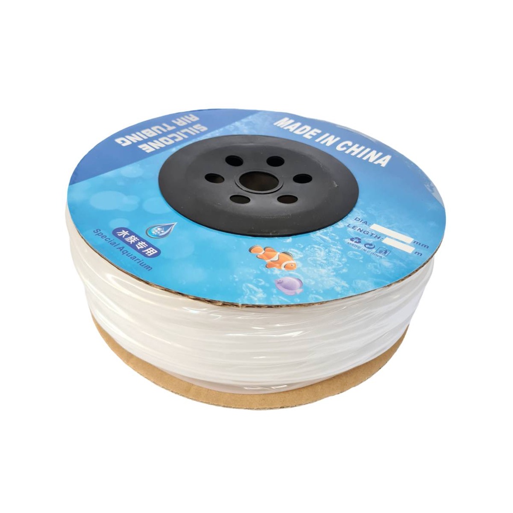 Mangueira de Silicone 4mm Rolo 100m para aquário compressor de ar