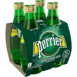 AGUA PERRIER MINERAL COM GÁS 330ML - PACK COM 4 UNID
