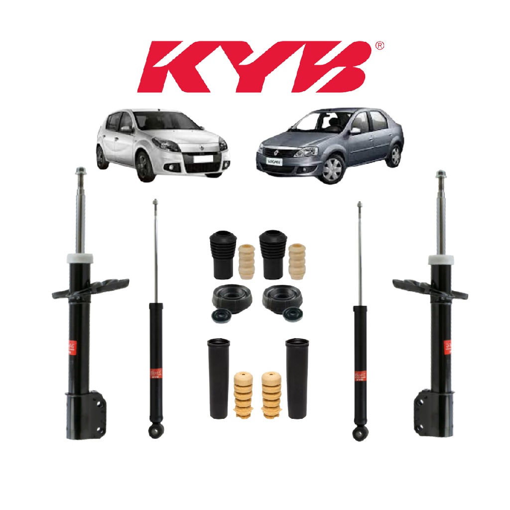 Kit Batente Diant/Tras Esquerdo/Direito+Amortecedor Kyb Sandero Stepway 2017/18