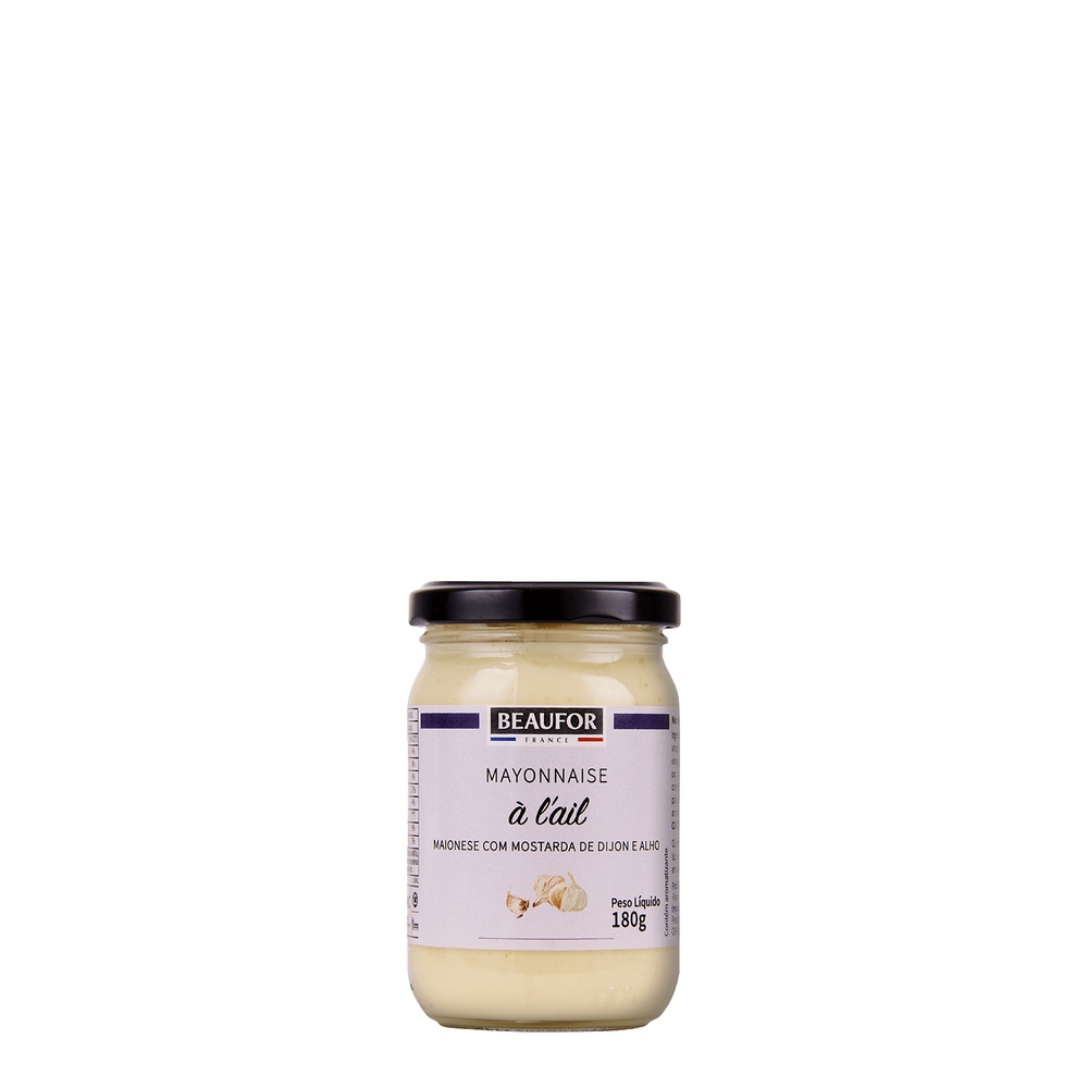 MAIONESE BEAUFOR COM MOSTARDA DE DIJON E ALHO 180G
