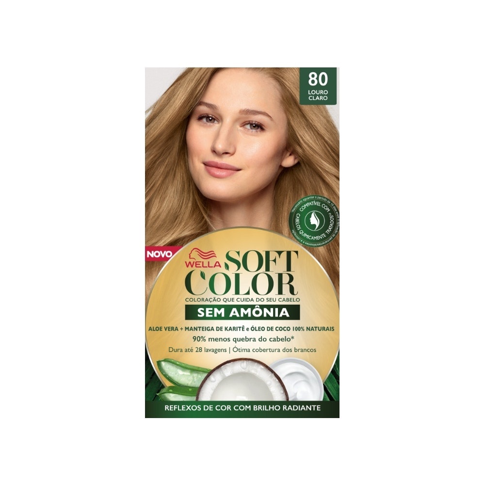 Tintura Soft Color 80 Louro Claro em Oferta na Shopee