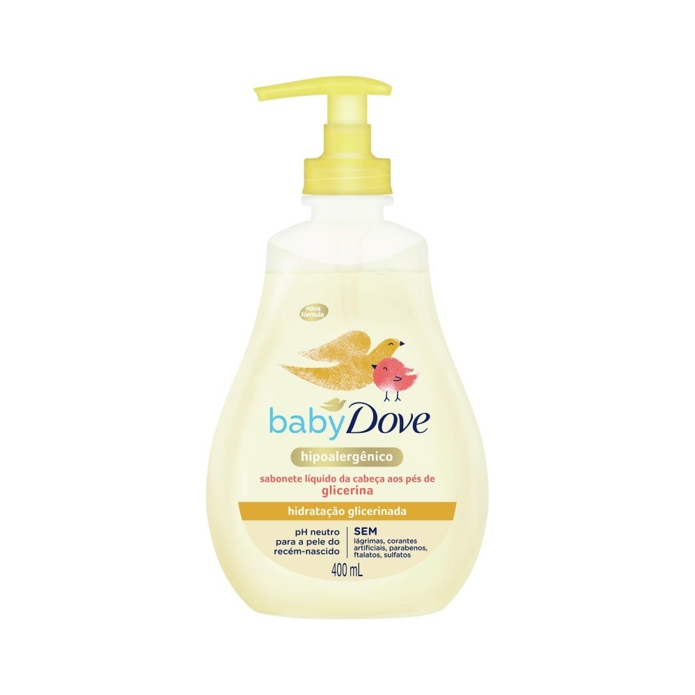 Sabonete Líquido Infantil Dove Baby Hidratação Glicerina 400ml - Mom & Baby