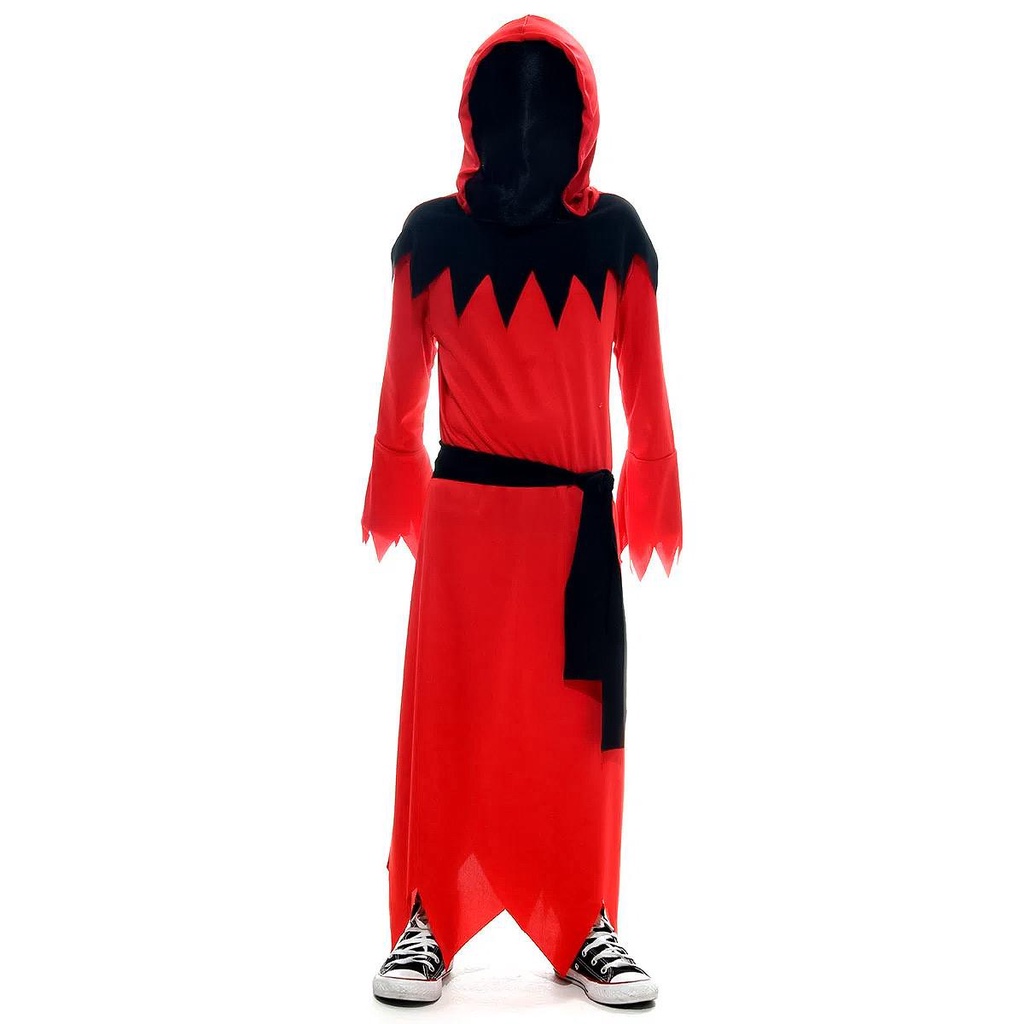 Fantasia de Halloween Infantil Menino Morte Sangrenta Com Capuz em Oferta na Shopee