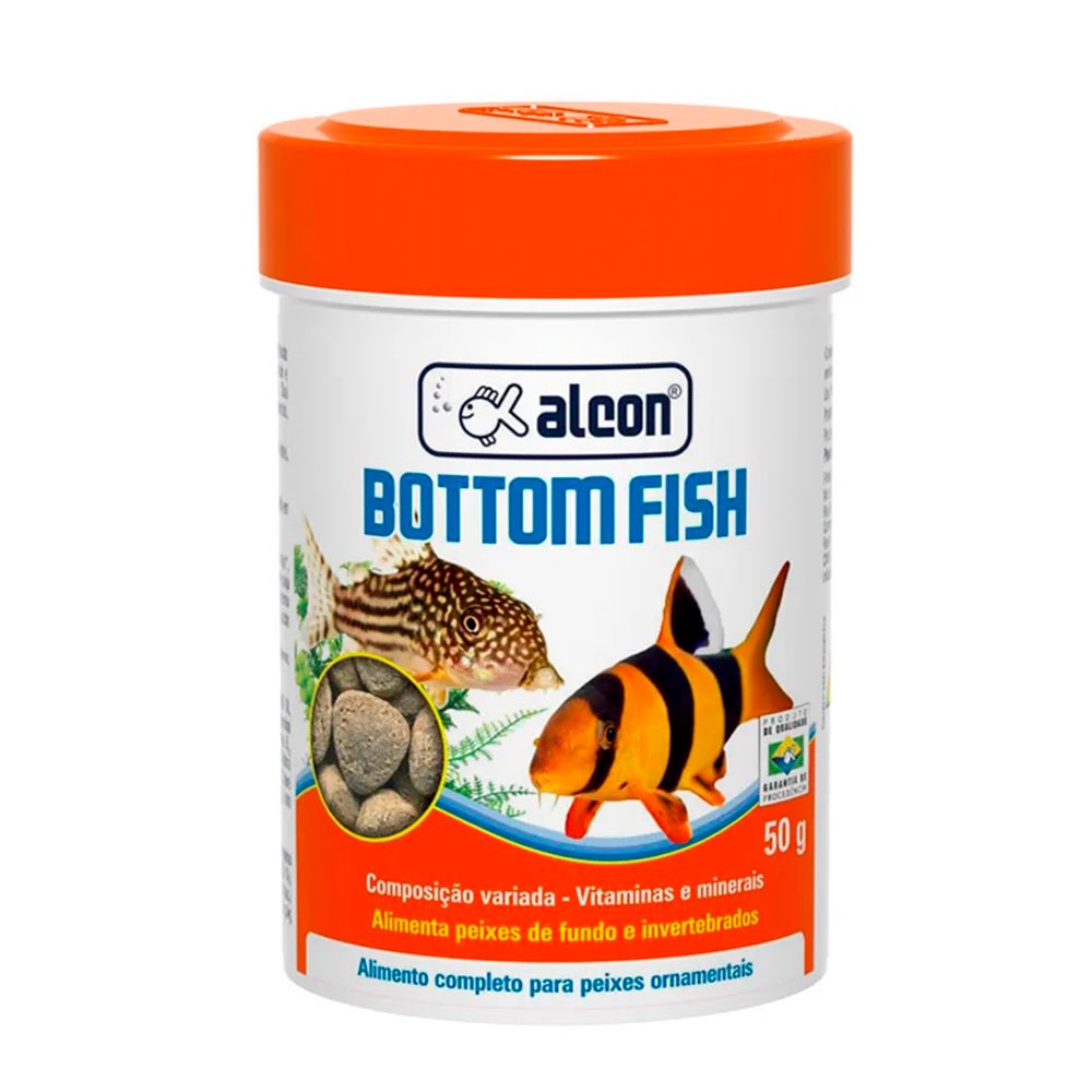 Ração Para Peixe Botton Fish Alcon 50g - Pets