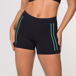 Short Adrenaline Poliamida Preta com Estampa Verde Degrade em Oferta na Shopee