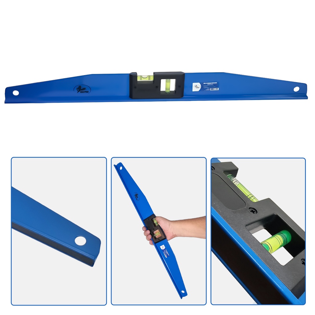 Nível Trapezoidal 60cm 2 Bolhas Base Magnética Profissional