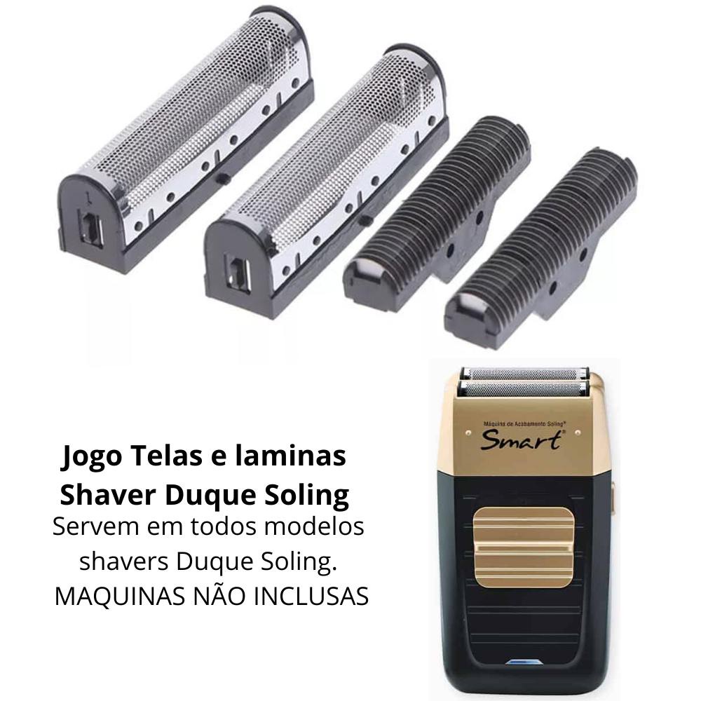 Kit 2 Telas Foil + Laminas Para Maquina Shaver Duque Soling