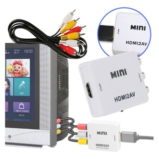 Mini Adaptador Conversor Imagem E Áudio Hdmi Para Tv De Tubo Rca E Cabo Av em Oferta na Shopee