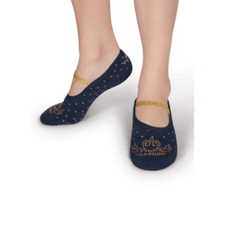 Meia Menina Sapatilha Antiderrapante com Aplique Princesa - Puket em Oferta na Shopee