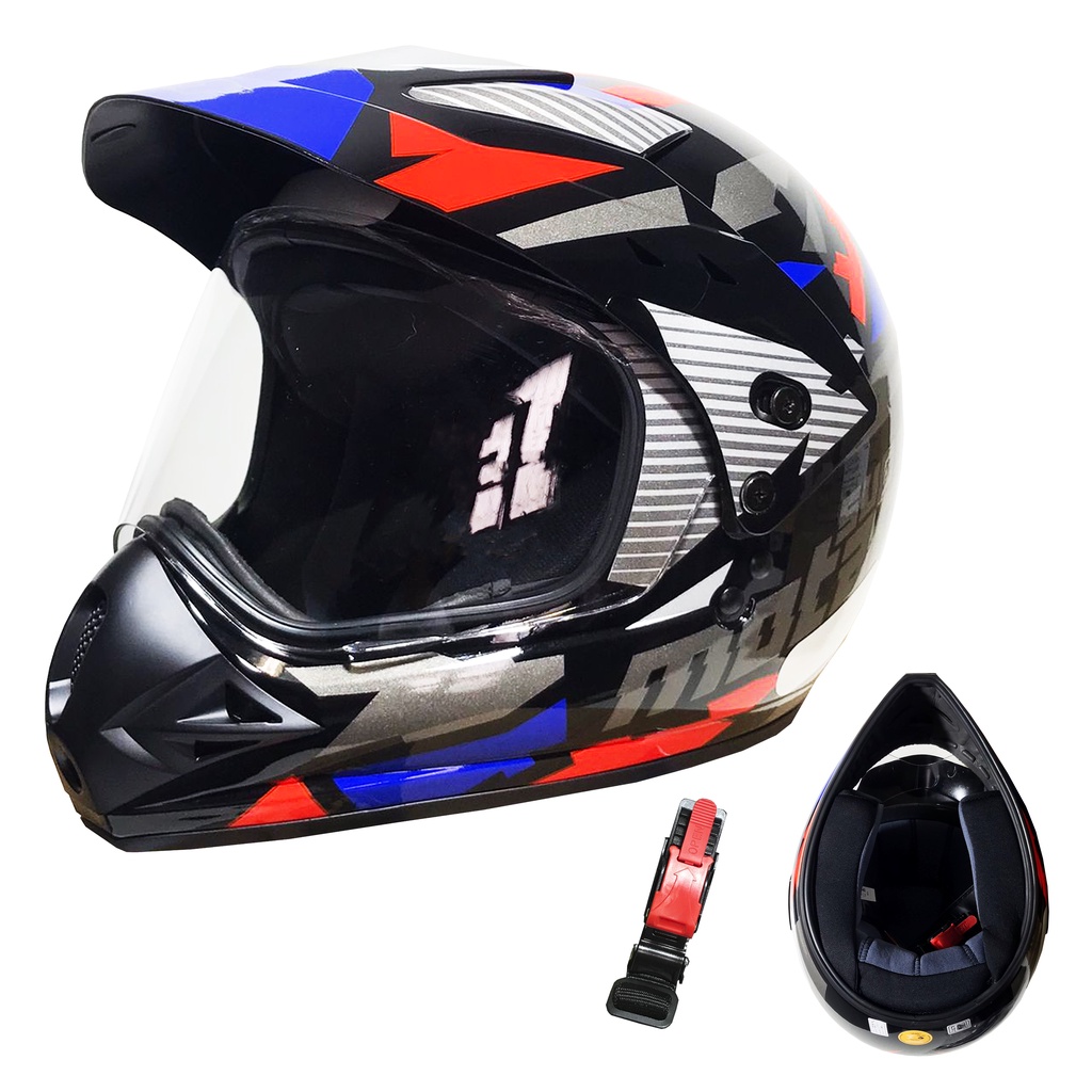 Capacete Moto Ebf Super Motard Adventure Tamanho 58