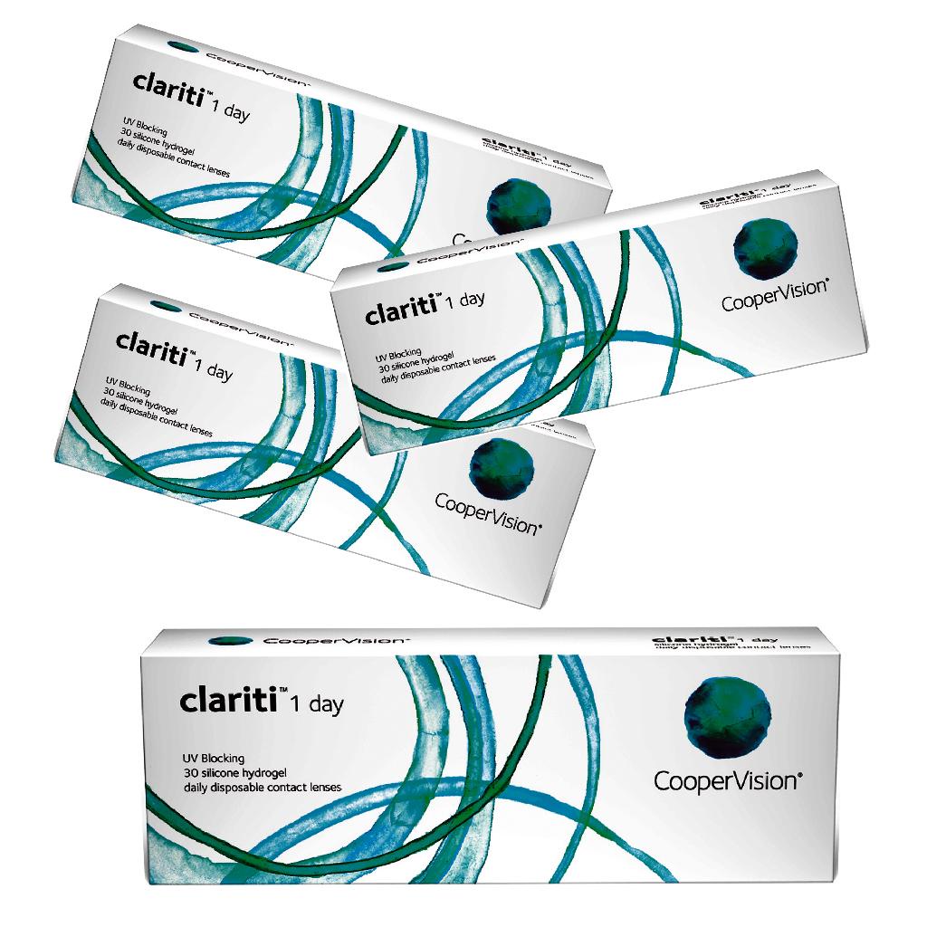Lente De Contato 1 Day Clariti Uso Diário 3 + 1 Grátis