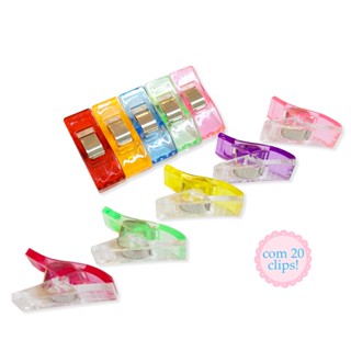 Pregador Para Costura Clips c/ 20 Unidades Artesanato/Quilting/Patchwork/DIY