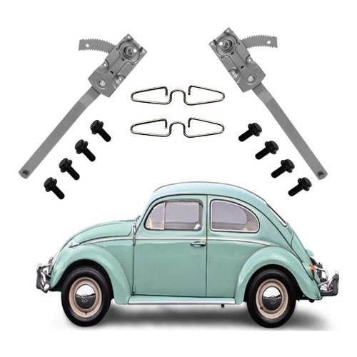 Kit Maquina Vidro + Grampos + Parafusos Fusca Ate 1970 em Oferta na Shopee