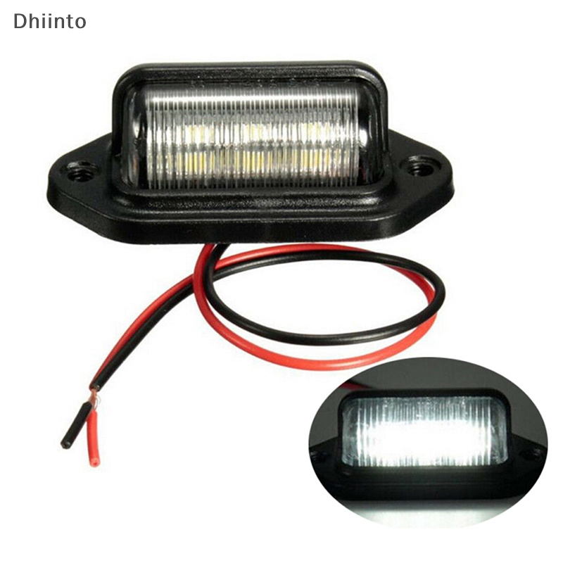 [Dhiint] 1Pc Impermeável 6 LED 12V Placa De Carro Leve À Prova D'água Lâmpada De Degrau De Caminhão Para