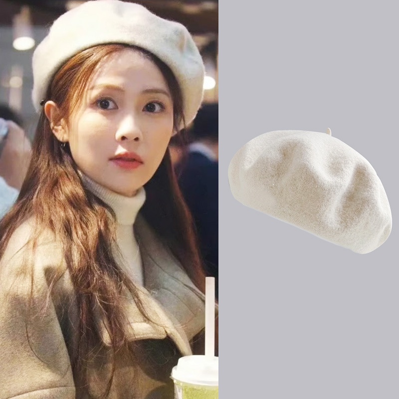 Tomar amor como o acampamento Veado Branco Zheng Shuyi Boina de Colisão Zheng Shuyi Chapéu Quente de Inverno Chapéu de Lã Pintor