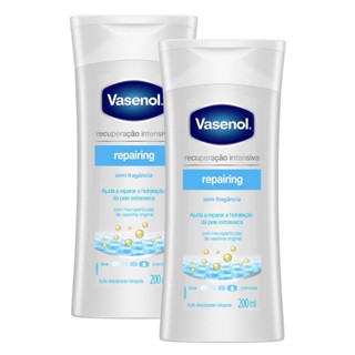 Kit 2 Loção Desodorante Hidratante Vasenol Recuperação Intensiva Reparadora 200ml