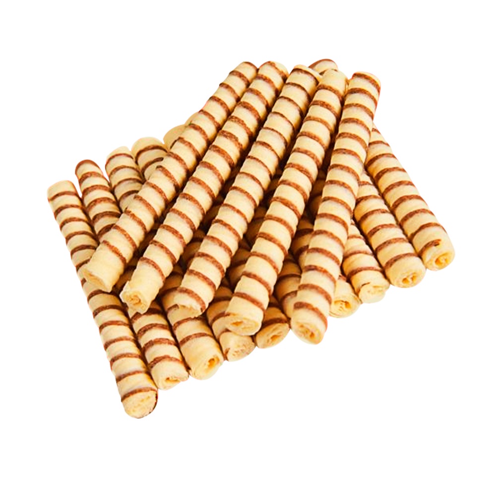 Canudinho Biju Wafer Sorvete Sabor Baunilha Marvi 100 unidades em Oferta na Shopee
