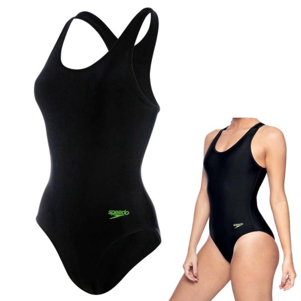 Maio para Natação Feminino Speedo Racerback Hidroginástica em Oferta na Shopee