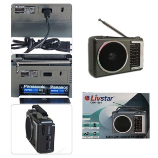 Rádio Portátil 4 Faixas Livstar Am/Fm 3w CNN-1394