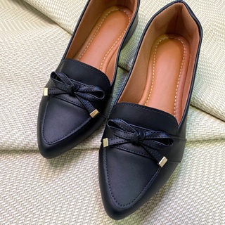 Sapatilha Mocassim Feminina Bico Fino Napa Preto em Oferta na Shopee