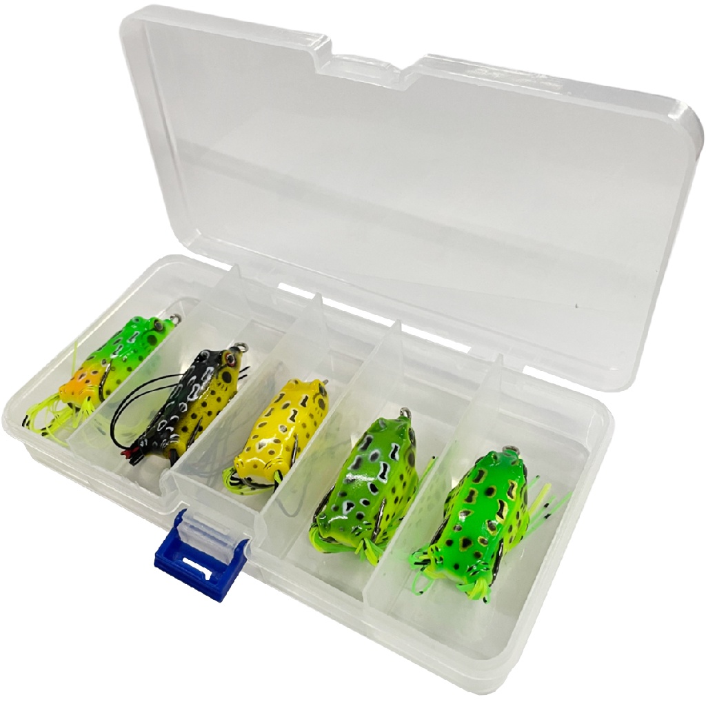 Kit 5pçs Isca Sapo Frog Anti Enrosco Sapinho De Superficie em Oferta na Shopee
