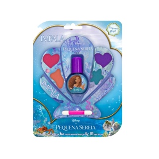 Kit Impala Maquiagem e Esmalte Infantil A Pequena Sereia em Oferta na Shopee
