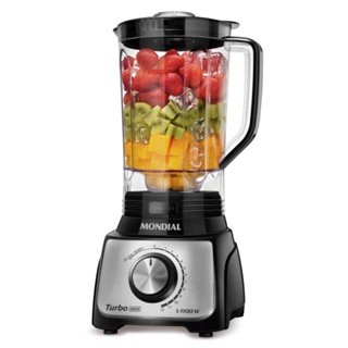 Liquidificador Mondial Turbo Inox L-1100 BI 1100W 12 Vel. em Oferta na Shopee