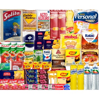 Super Cesta Basica Mensal Completa Produtos Marca 50 Itens em Oferta na Shopee