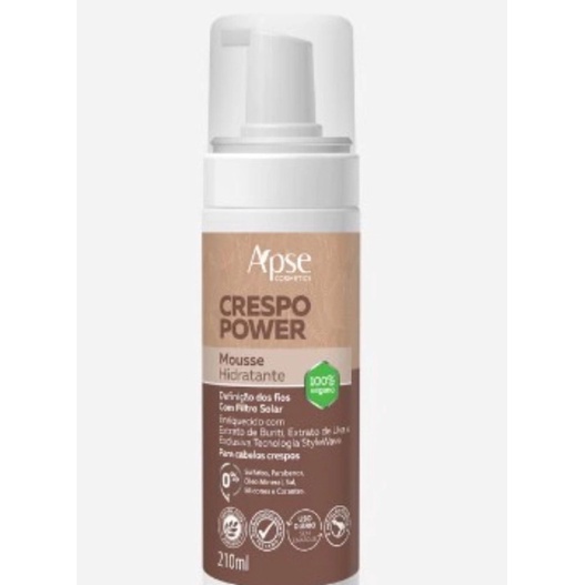 Mousse Hidratante Apse Crespo Power 210 ml