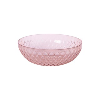 Saladeira de Plástico Cristal Glamour Rosa 3 L