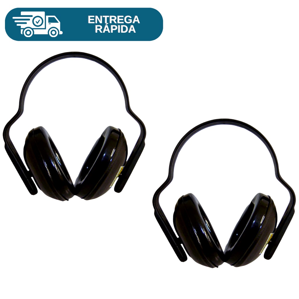 Kit 2 Abafador de Ruidos Protetor Auditivo Auricular Tipo Concha 14DB Plastcor Ouvido Epi em Oferta na Shopee