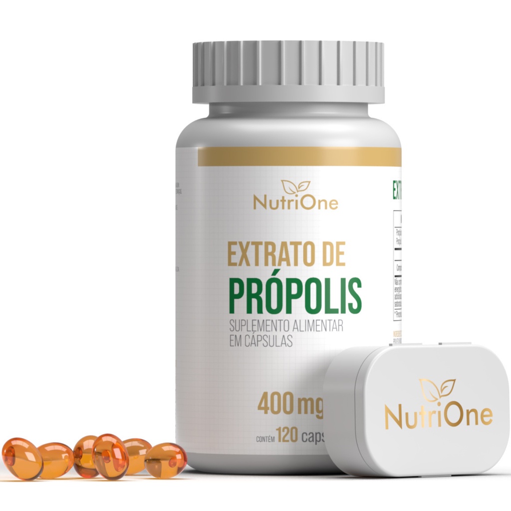 Extrato de Própolis 120 Cáps 400mg Softgel - Nutrione